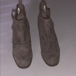 Gray Old Navy booties.